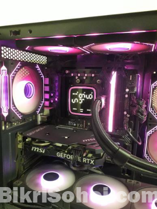 Gaming PC and monitor